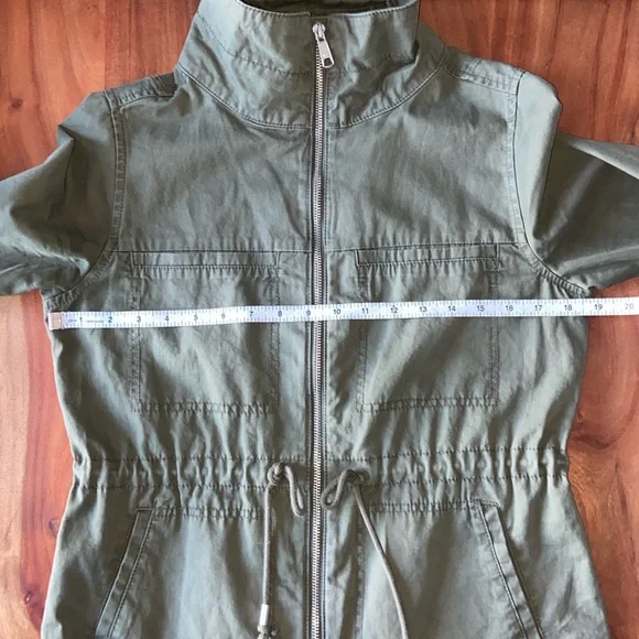 Old Navy army green jacket military utility lightweight coat trendy spring small - Picture 14 of 16